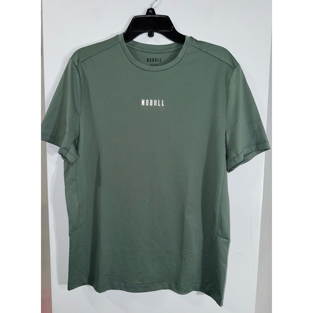 NoBull‎ green crewneck performance Tshirt size medium men's